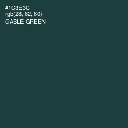 #1C3E3C - Gable Green Color Image